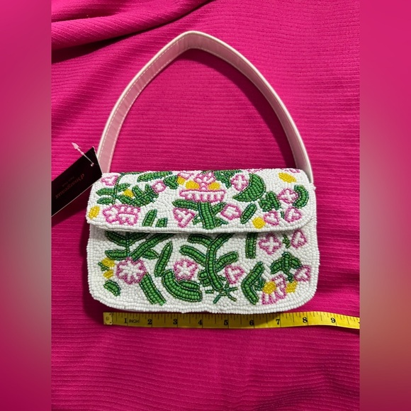 Colorful Embroidered Tote Bag Handmade details - Picture 2 of 8